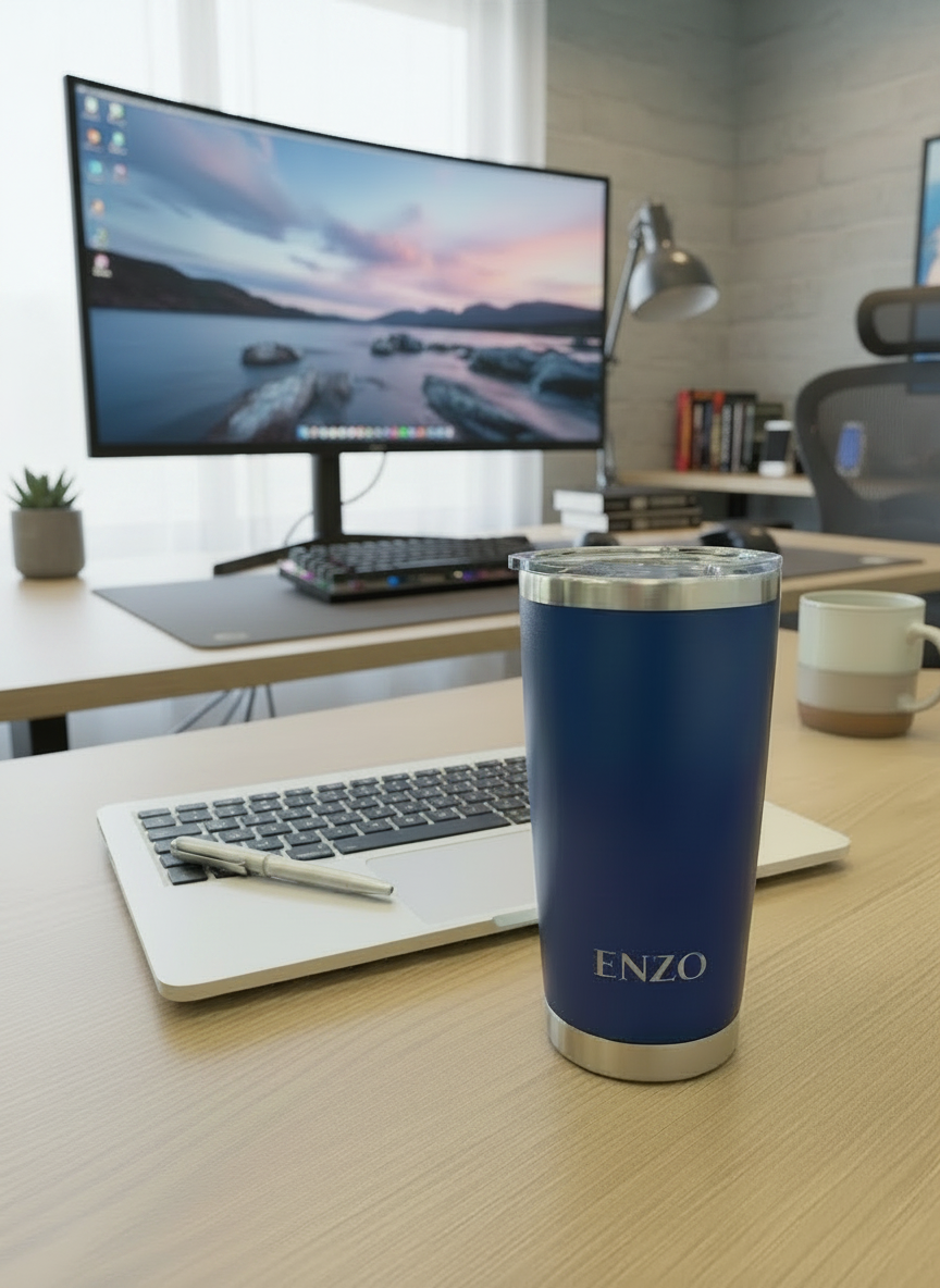 Royal Blue Coffee Tumbler