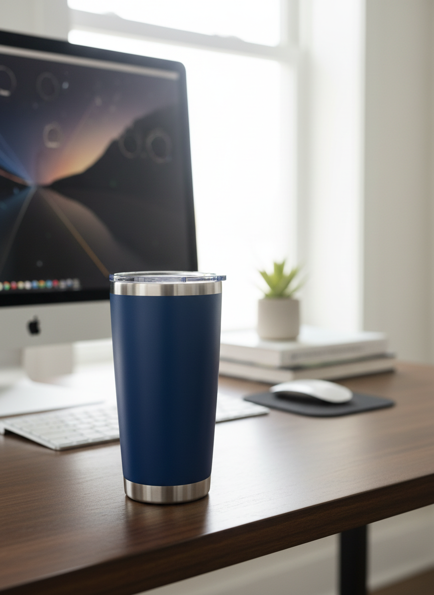 Royal Blue Coffee Tumbler
